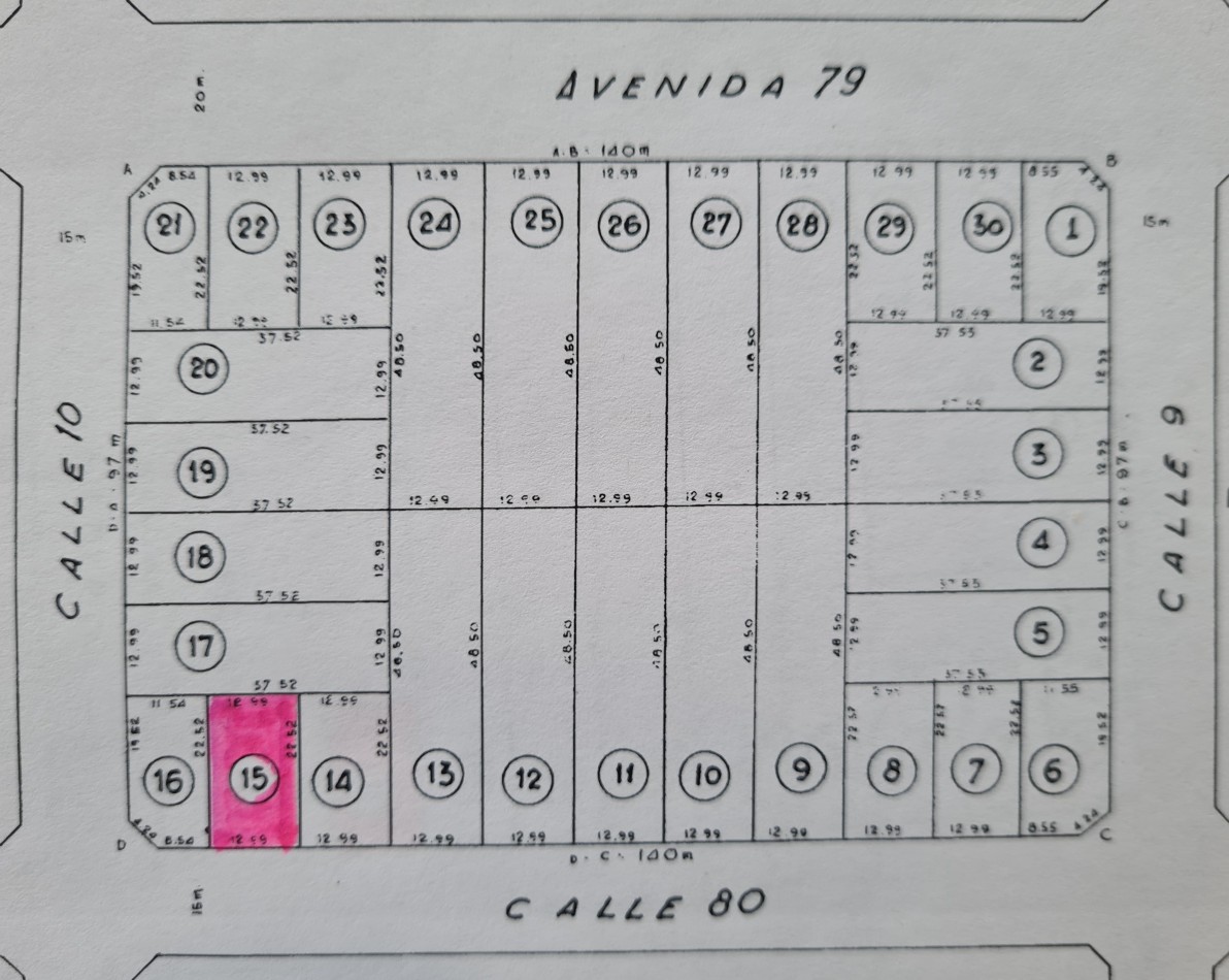 LOTE BALDIO CON PLANOS APROBADOS PARA 2 UNIDADES
