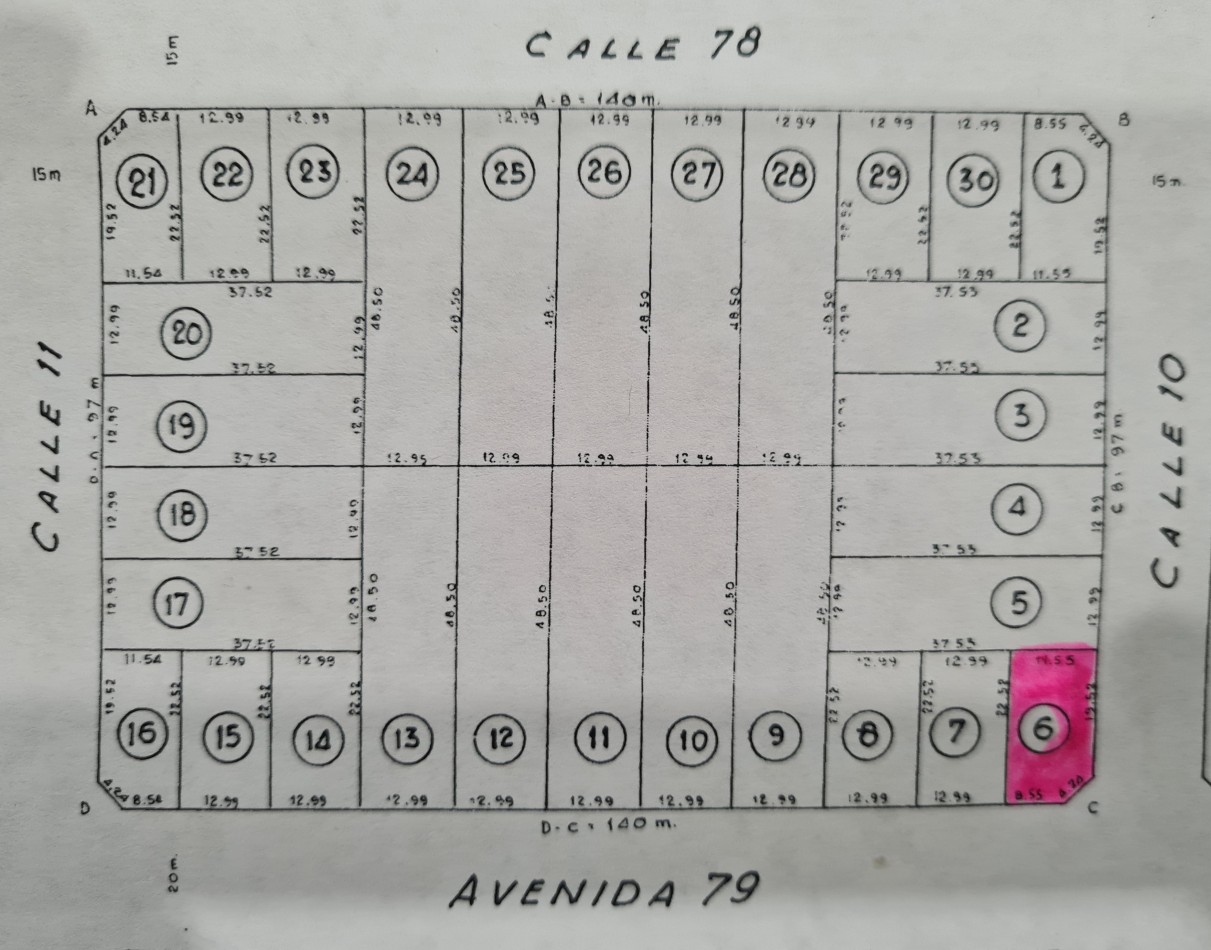 LOTE en esquina sobre Av.79 ACCESO PRINCIPAL A MAR DEL TUYU